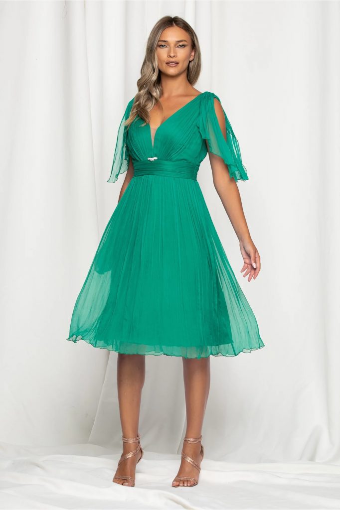 rochie verde eleganta