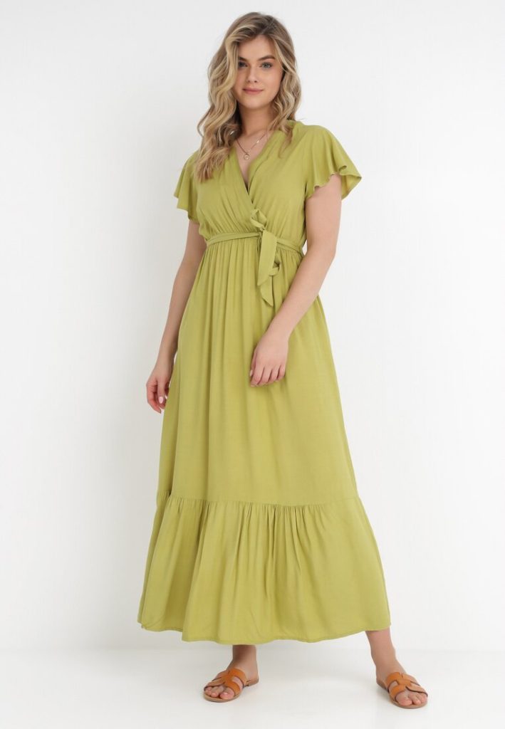 rochie verde de vara