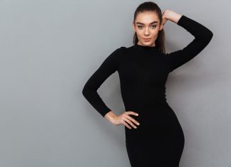 Hainele negre te fac mai slab sau e doar un mit? Iata ce spune stiinta! femeie in rochie neagra