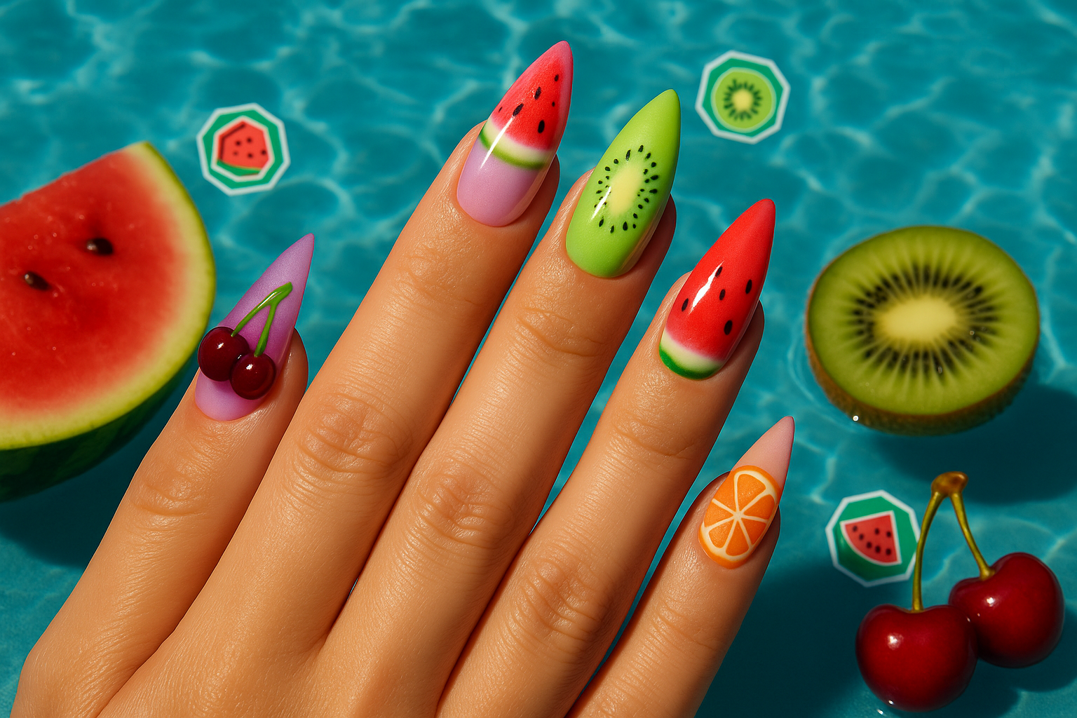 Fructe pe unghii? Vara asta, da. Manichiura „micro-fruct”, noul trend devenit viral