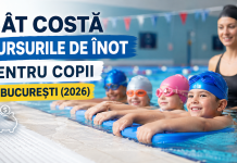 Cât costă cursurile de înot pentru copii în București (2026)