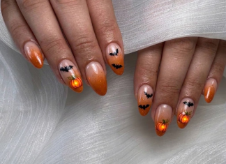 Unghii de Halloween: modele cu fantome, păianjeni și dovleci