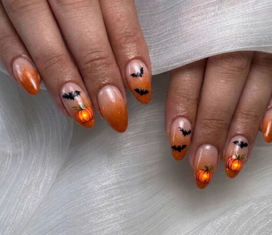 Unghii de Halloween: modele cu fantome, păianjeni și dovleci